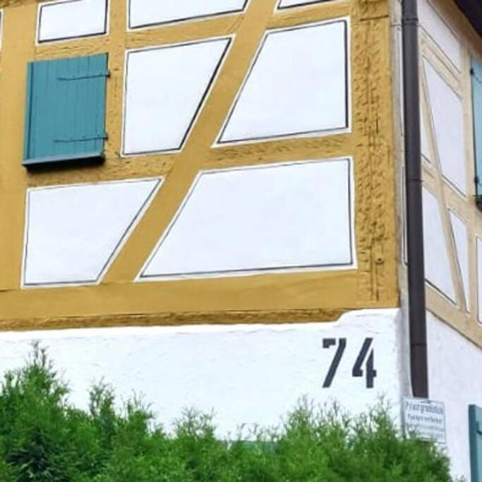 Fachwerk Maisonette In Nuertingen Eksteriør billede